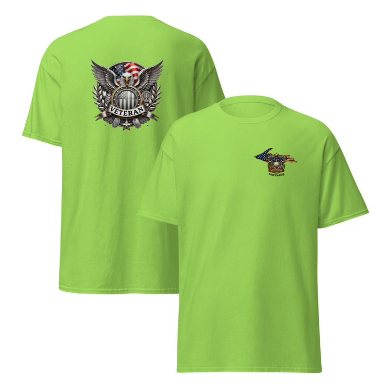 Alger County Veteran Unisex classic tee – S, Lime