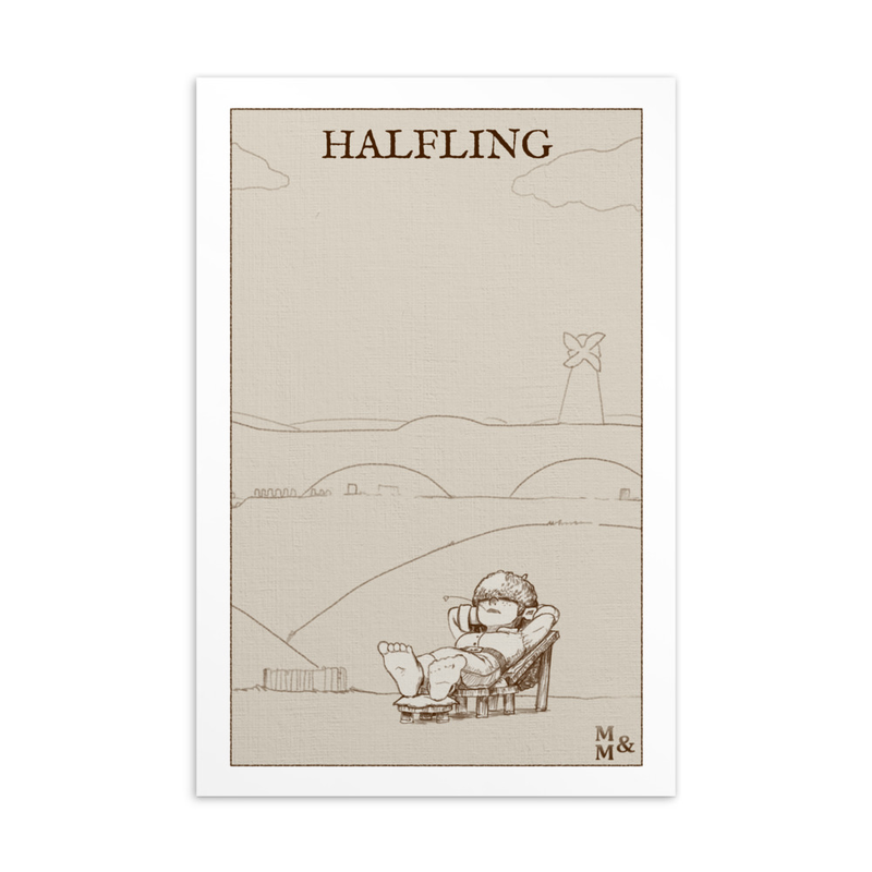 Illustrated Card: Halfling Female