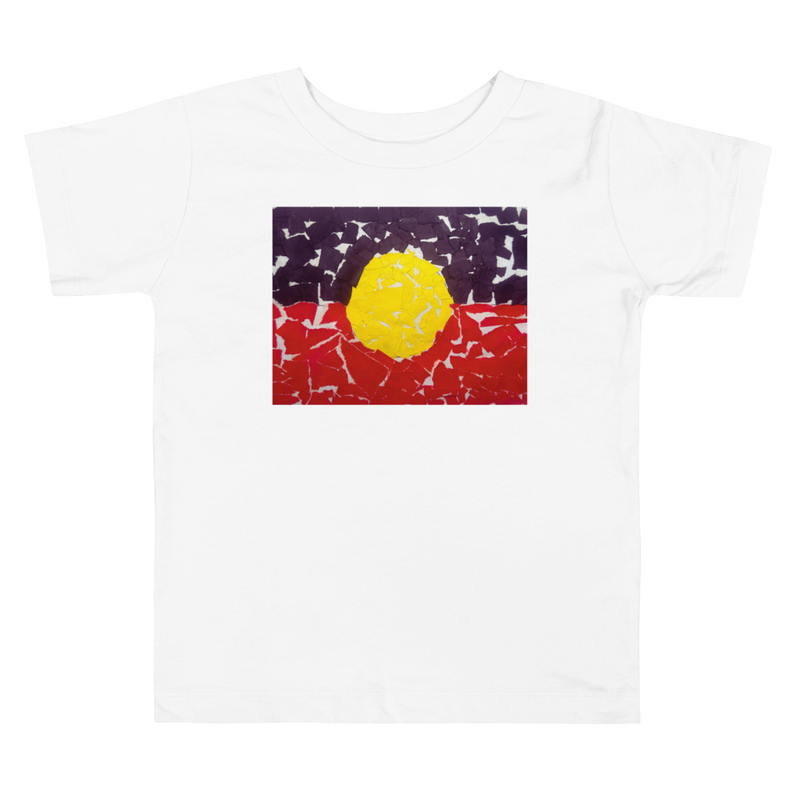 Aboriginal Flag - Toddler Tee – 2T, White