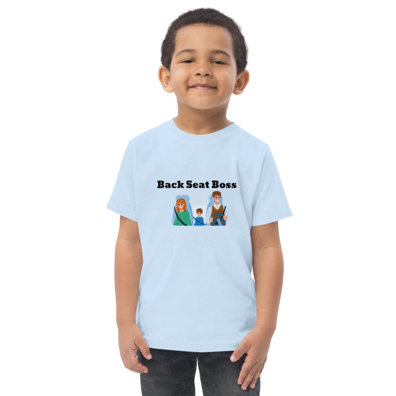 Back Seat Boss T Shirt – 2, Light Blue