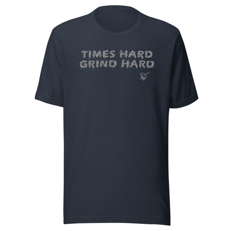 TIMES HARD GRIND HARD (1) – XL, Heather Navy