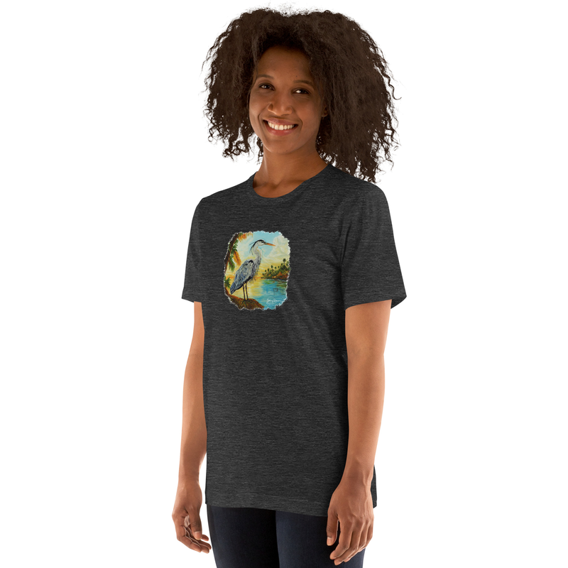 Free Bird Unisex t-shirt – L, Dark Grey Heather