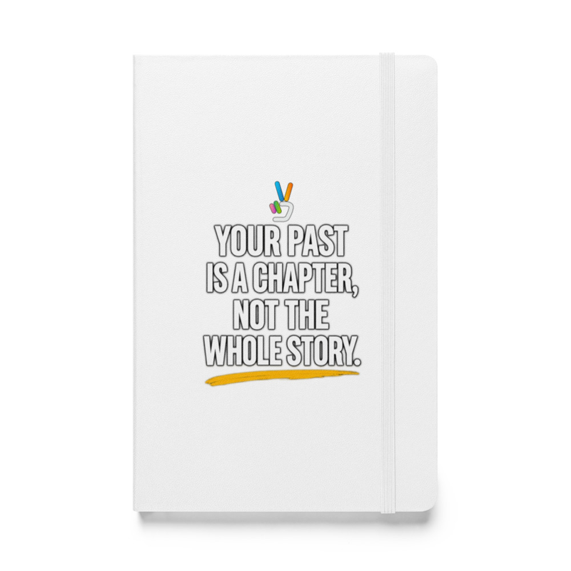Your Past Is a Chapter Notebook – 5.5″×8.5″, White