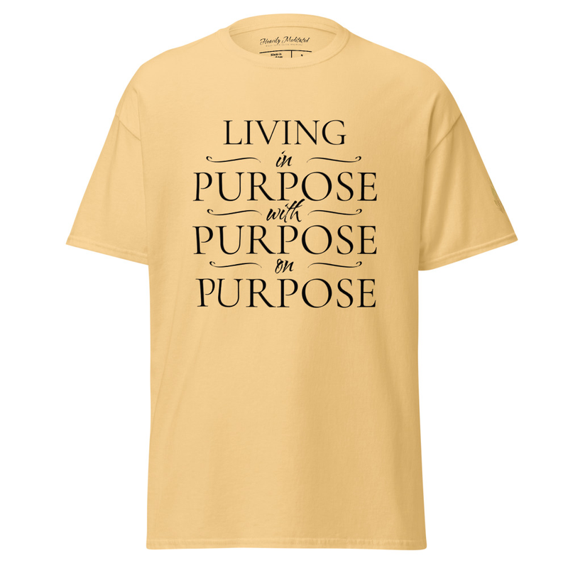 Unisex Soft Tee - in with on Purpose – S, Yellow Haze
