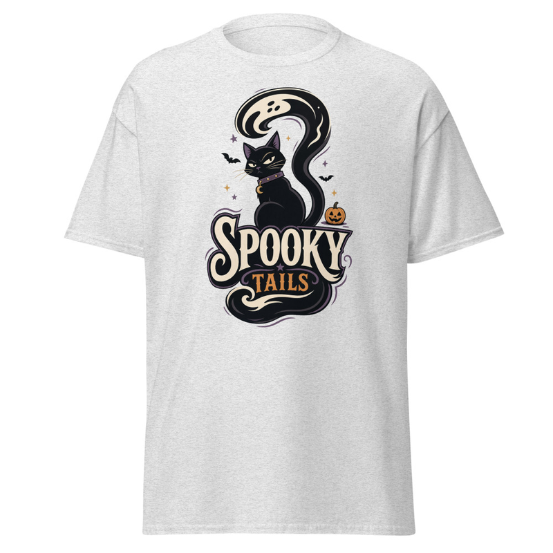 Spooky Tails Tee in Ash