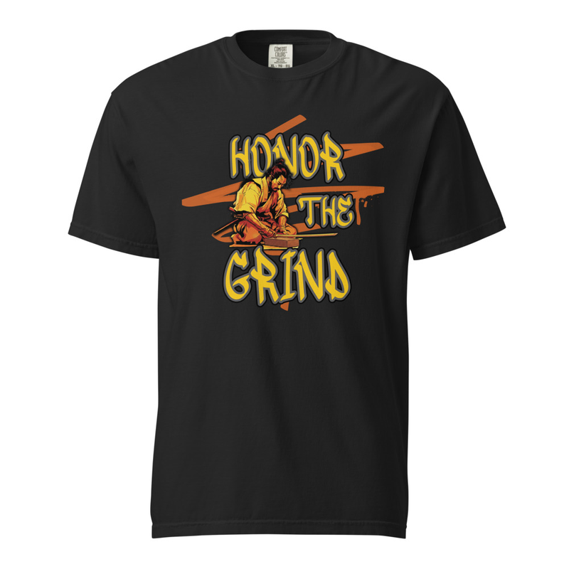 Honor the Grind Unisex garment-dyed heavyweight t-shirt