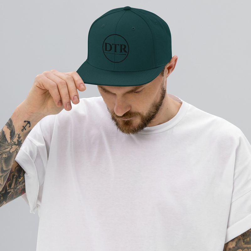 Snapback Hat Black Logo