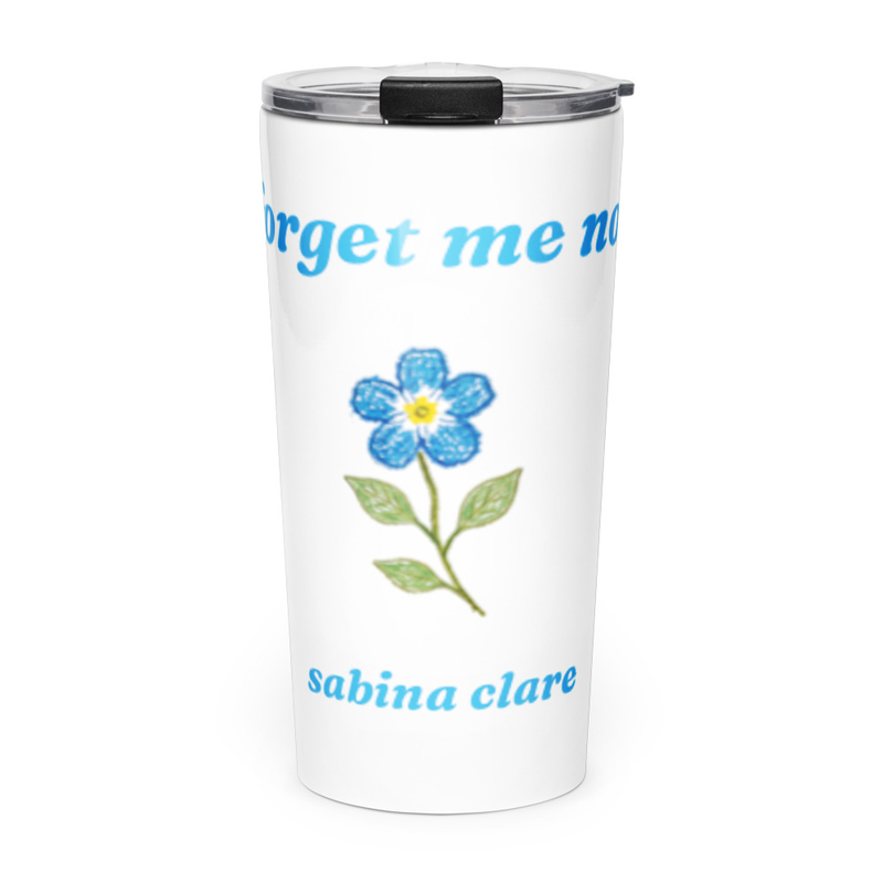 'forget me not' Logo Tumbler