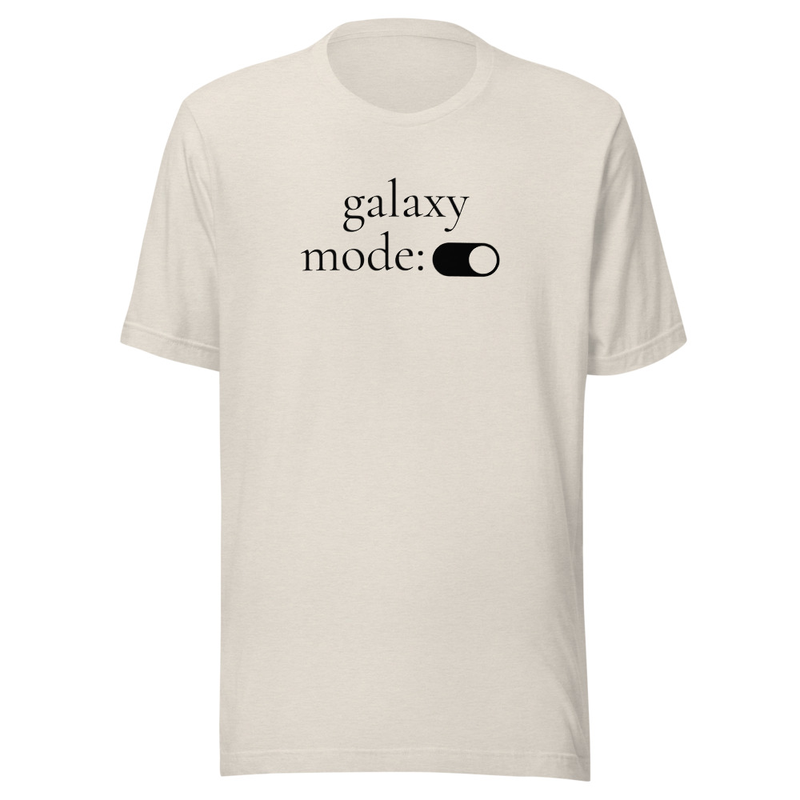 Galaxy Mode Tee – S, Heather Dust