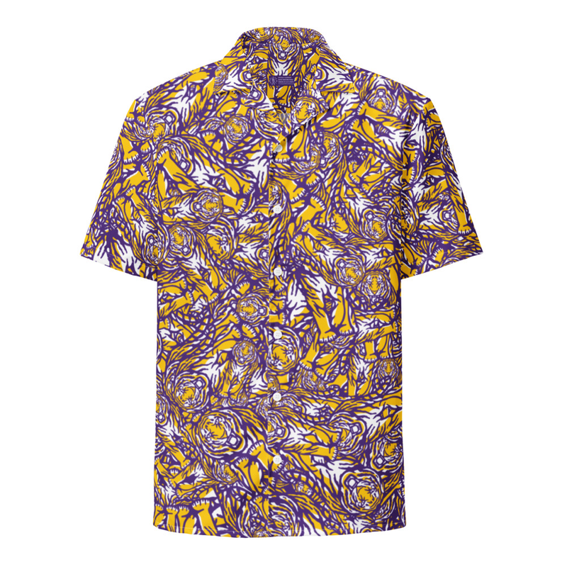 Bayou Traditions Tiger Pattern Buttondown