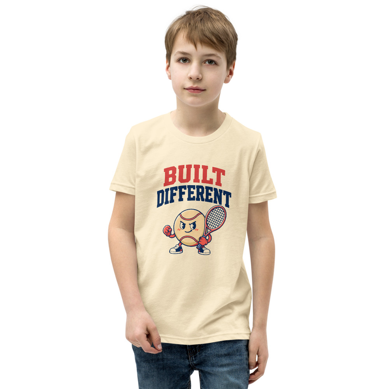 Built Different - Youth Short Sleeve T-Shirt – S, Natural