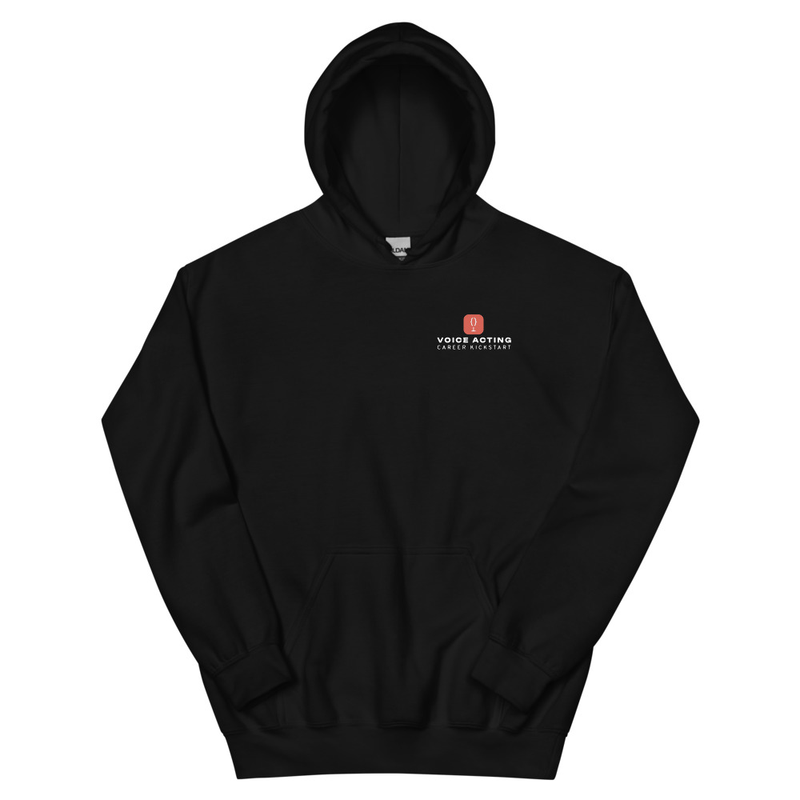 VACK White Stacked Logo Unisex Hoodie - Small Logo