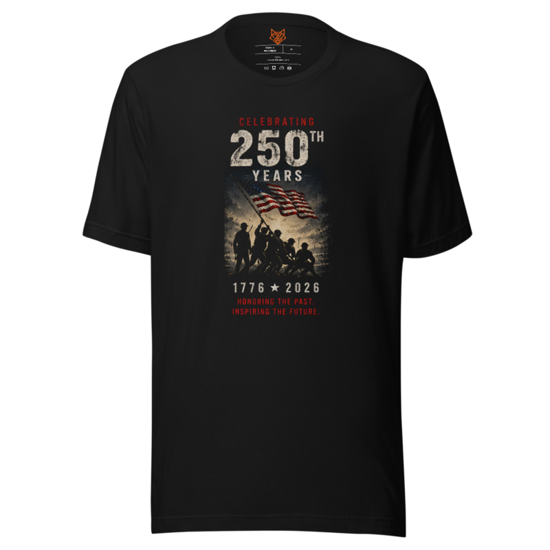 America's 250th — Honoring the Past | Double-Sided Tee — Black / XS