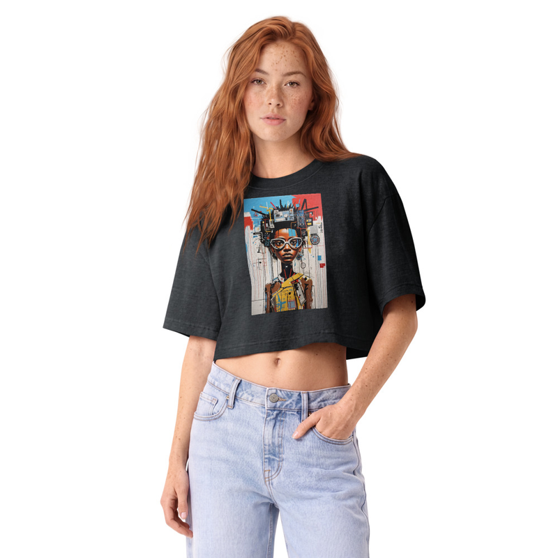 SEE//DIFFERENT - Women’s garment dye cropped tee