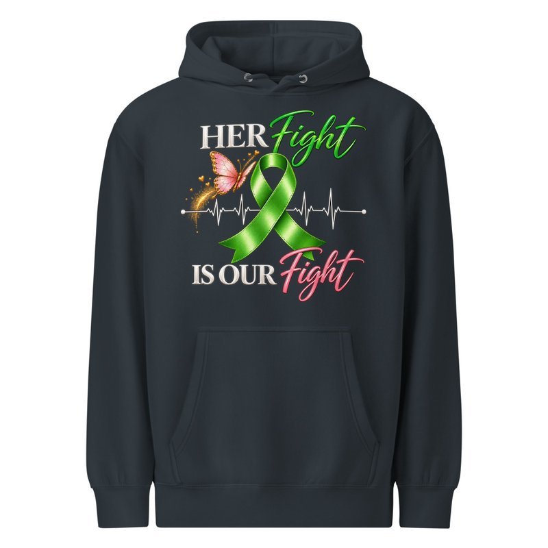 Fight Like Alexis | Her Fight Is Our Fight | Dark Color Hoodie – S, Navy