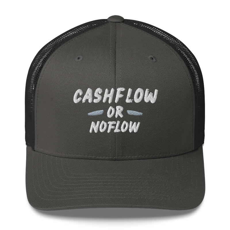 #CashflowOrNoflow Hat – One size, Charcoal