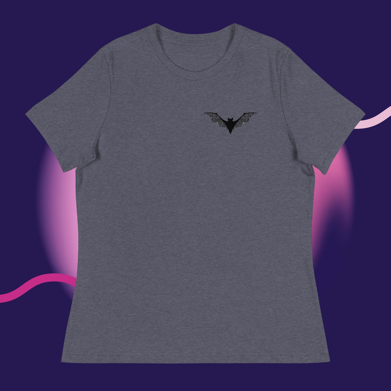 Floral Bat Women's Relaxed T-Shirt