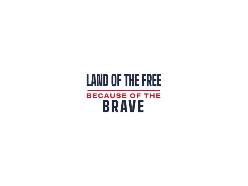 Land of the free because of the brave tumbler — Size: 20oz, Color: White