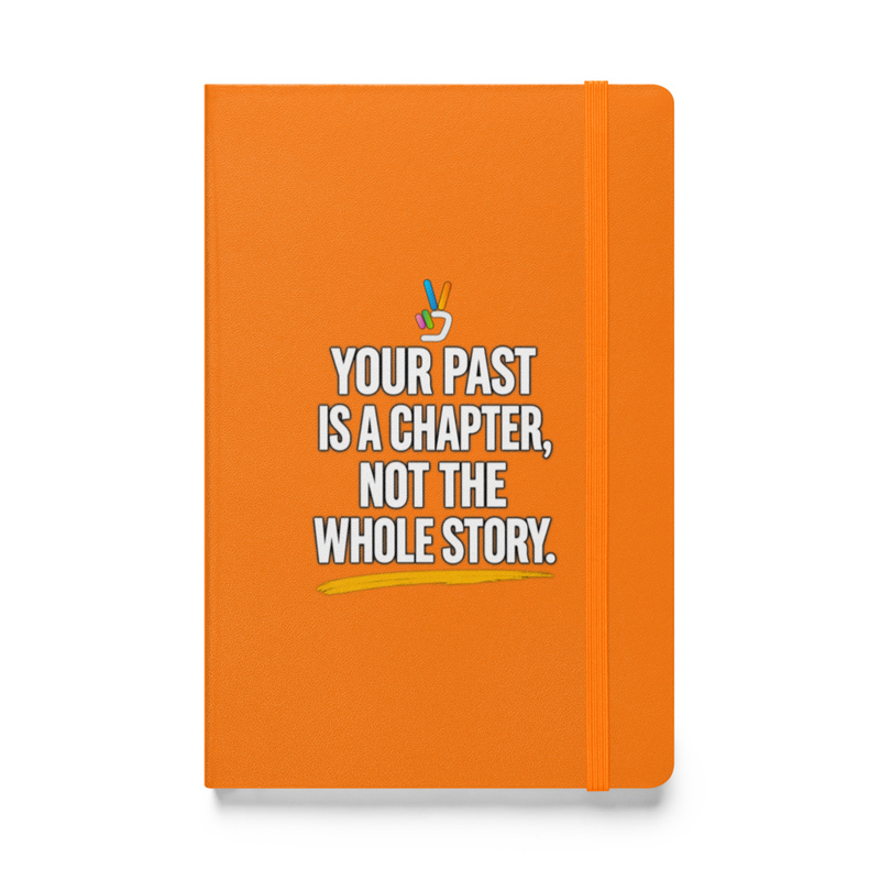 Your Past Is a Chapter Notebook – 5.5″×8.5″, Orange