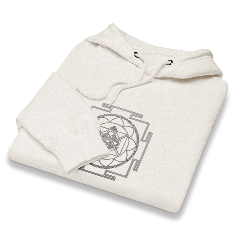 Narasimha Dev Yantra Mid-Weight Hoodie – XL, Oatmeal Heather