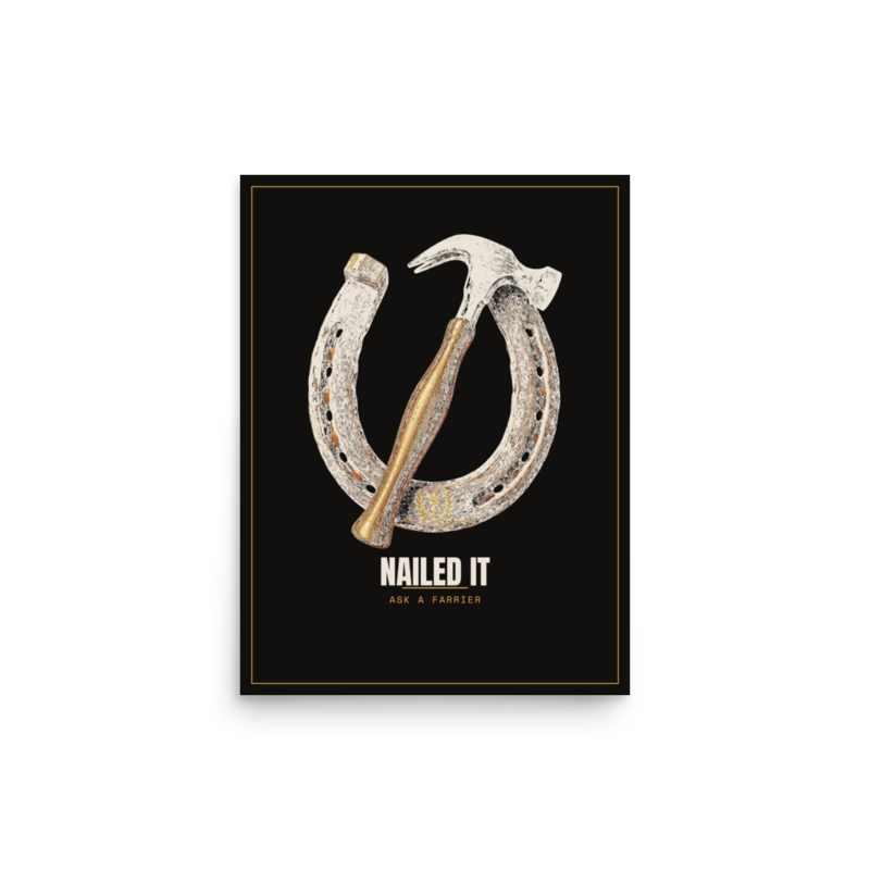 Nailed It Poster — Blacksmithing merch