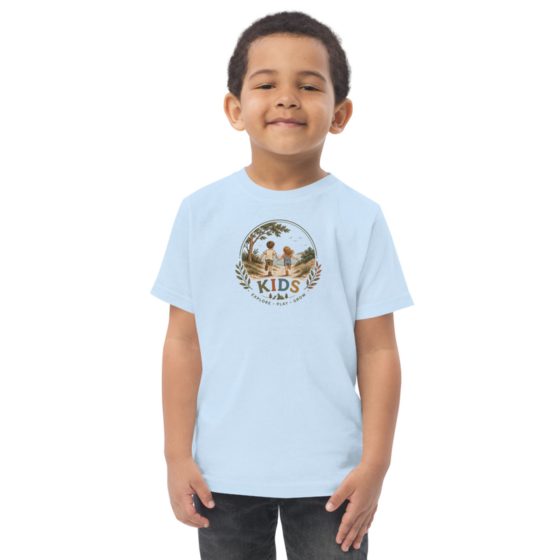 Explore Play Grow Kids T shirt