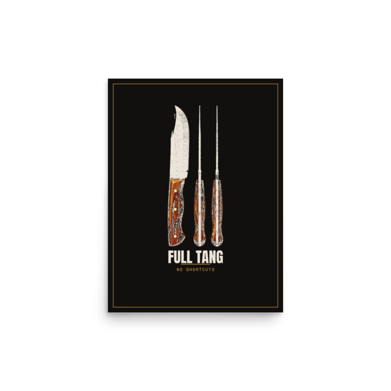 Full Tang Poster — Blacksmithing merch