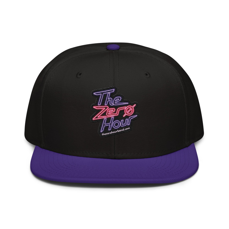 Black/Purple Snapback Hat