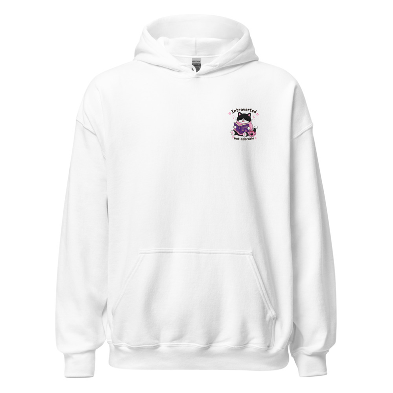 Introverted but adorable Tuxedo Hoodie – Image 7