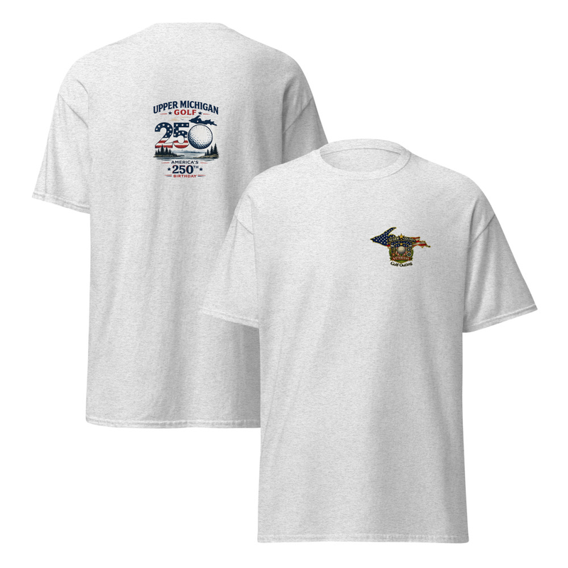 Alger County Veteran's Gol Outing Logo #5 Unisex classic tee – XL, Ash