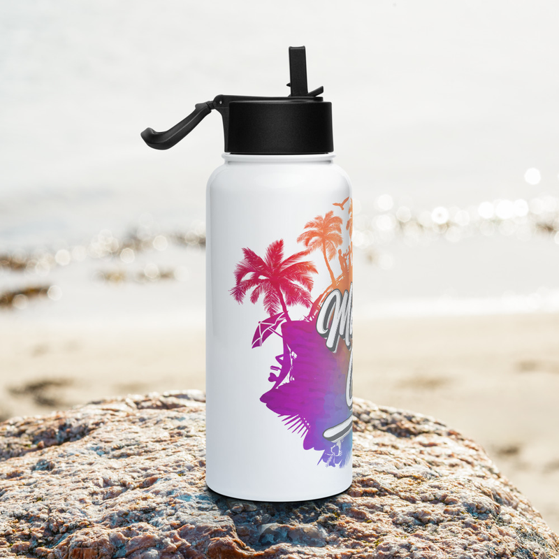 Music Coast Stainless steel water bottle with a straw lid ( OG Logo )