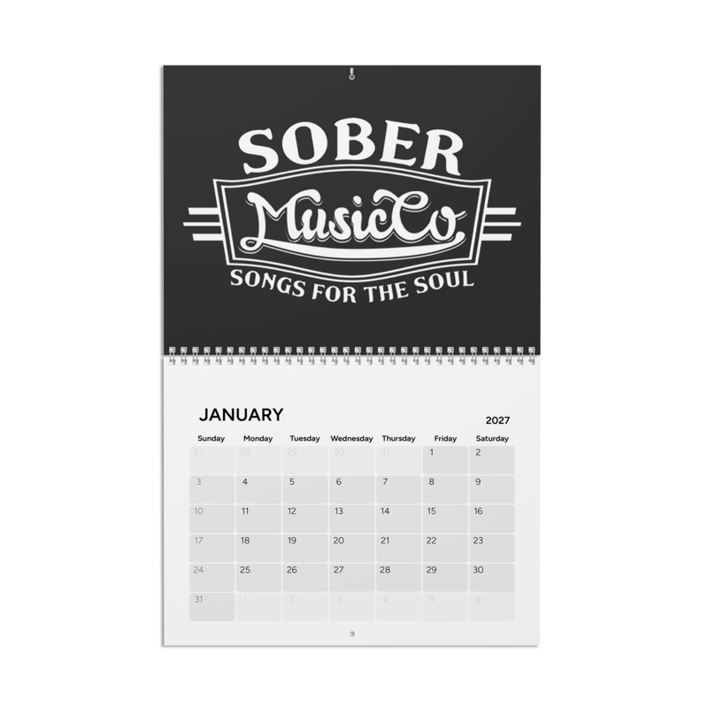 2027 Sober Calendar