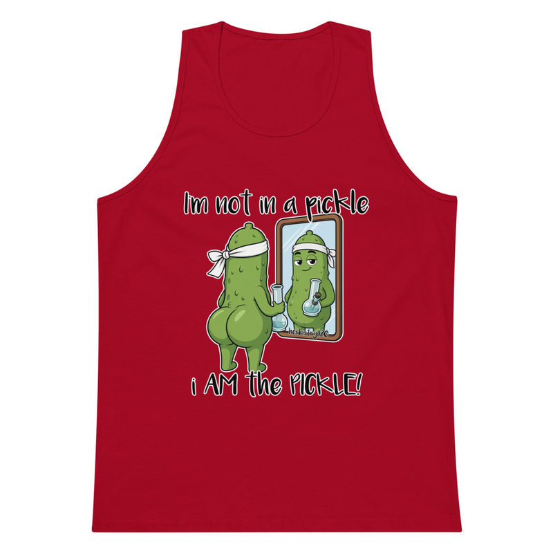 I Am The Pickle – Men’s premium tank top — Red