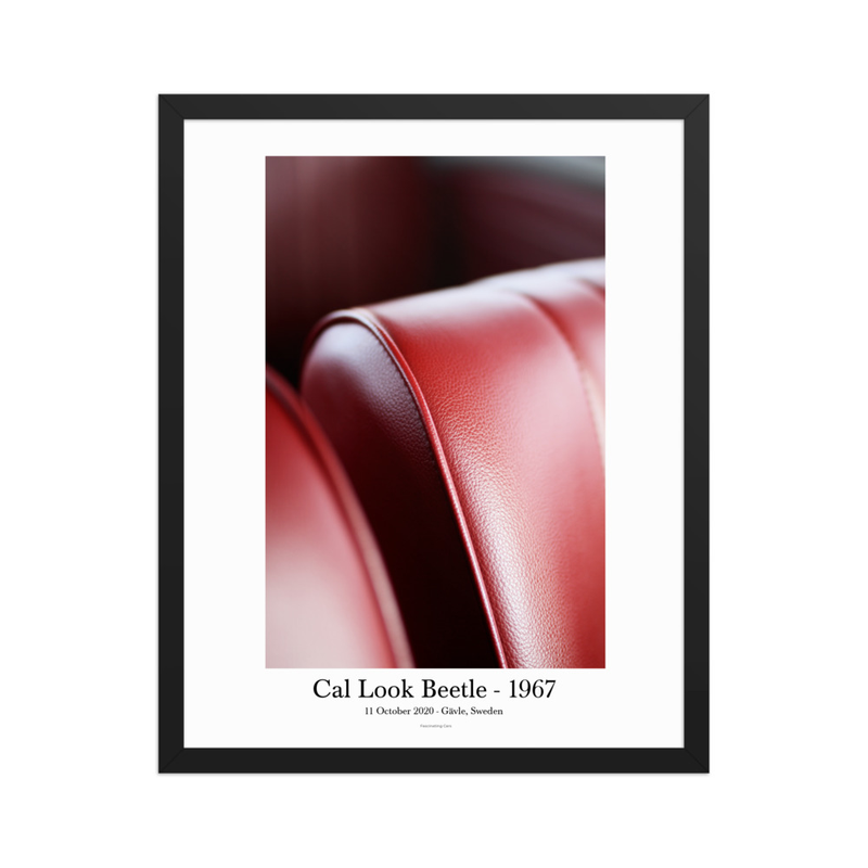 Cal Look Beetle 1967 – Framed Interior Print – 40×50 cm, Black