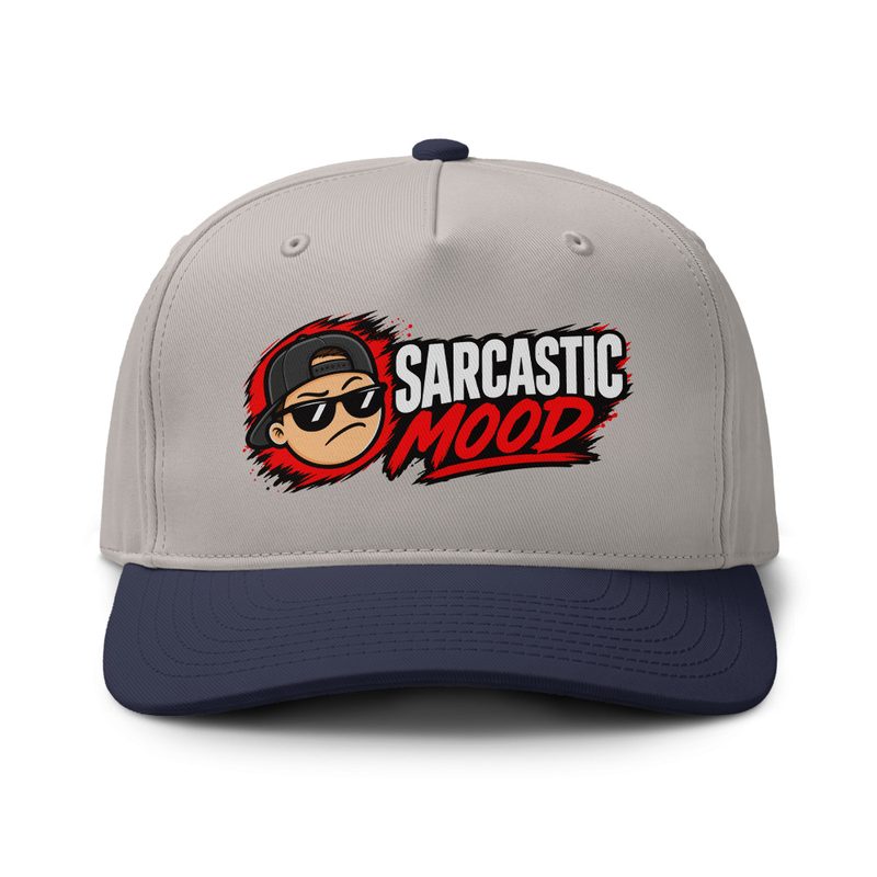 Sarcastic Mood - Two-tone cap – One size, Light Grey / Midnight
