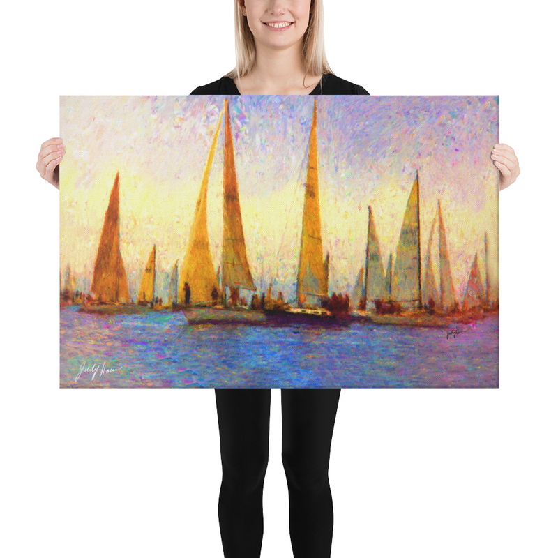 Sunshine Sails Painting on Canvas