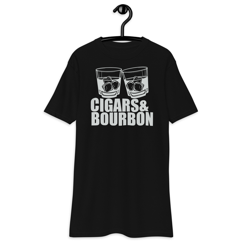 Cigars and Bourbon - Whiskey Stogie - Men’s premium heavyweight tee