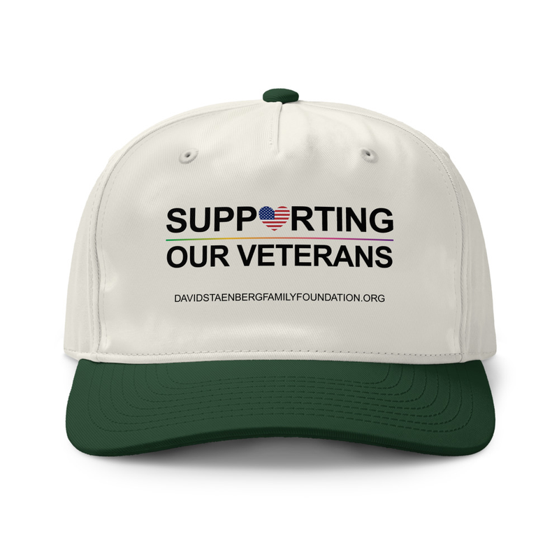 Class two-tone cap | Veteran's Day v1 – One size, Natural / Forest