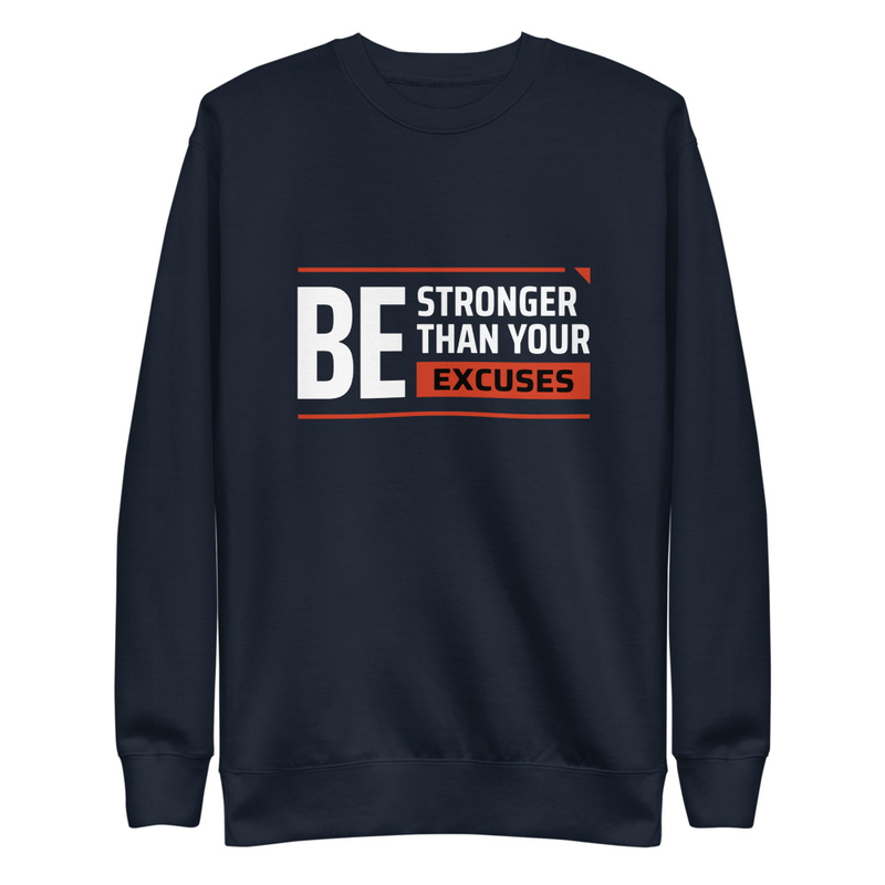 Be Stronger - Unisex Premium Sweatshirt – 3XL, Navy Blazer