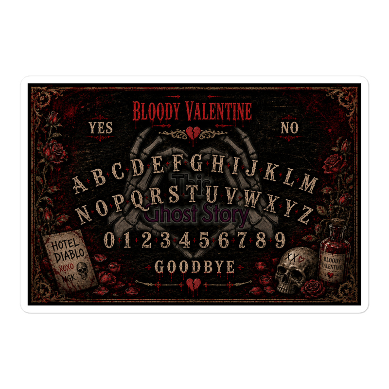 Bloody Valentine | Bubble-free stickers – 5.5″×5.5″, White