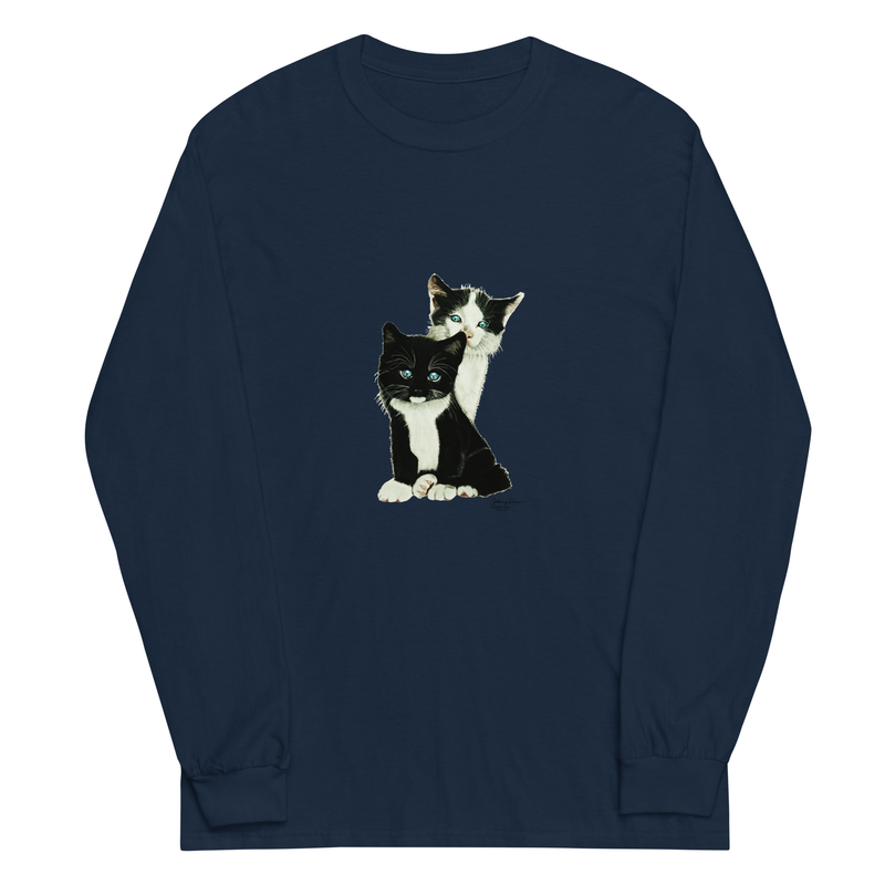 No Words Needed - Unisex Long Sleeve Shirt – S, Navy