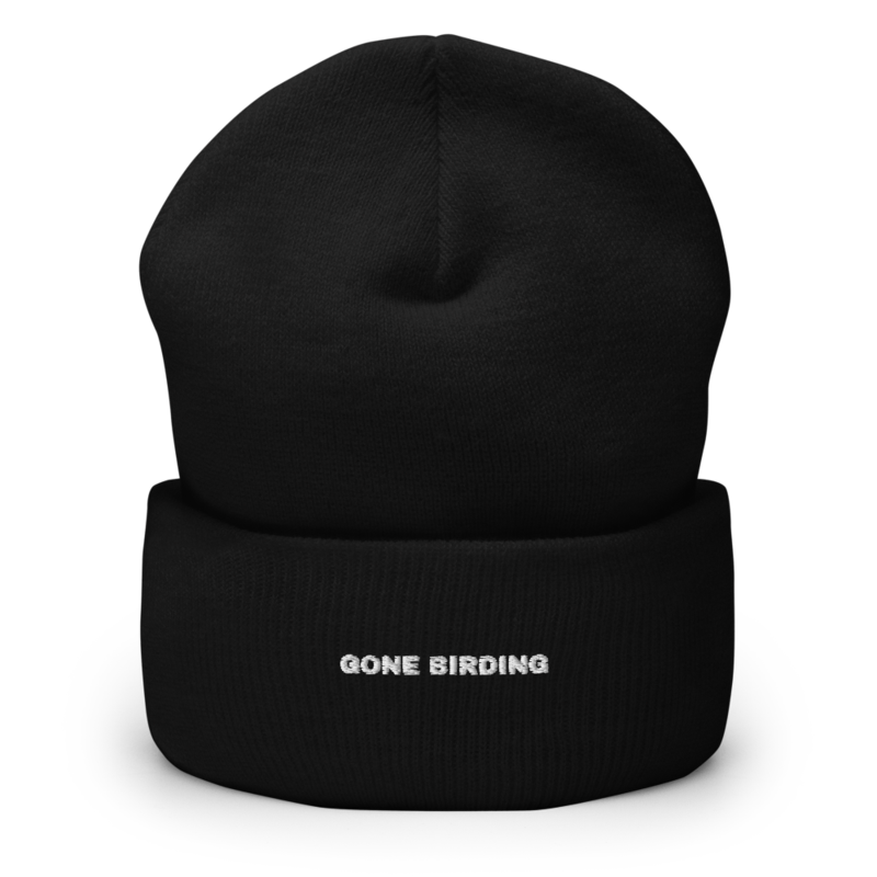 GONE BIRDING Beanie mockup