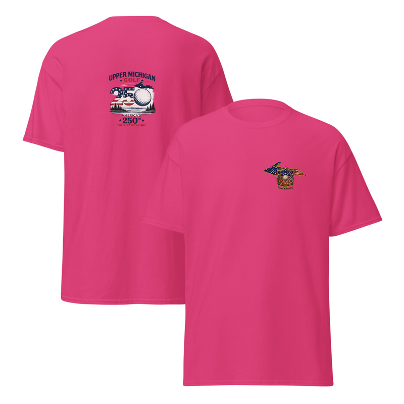 Alger County Veteran's Gol Outing Logo #5 Unisex classic tee – S, Heliconia