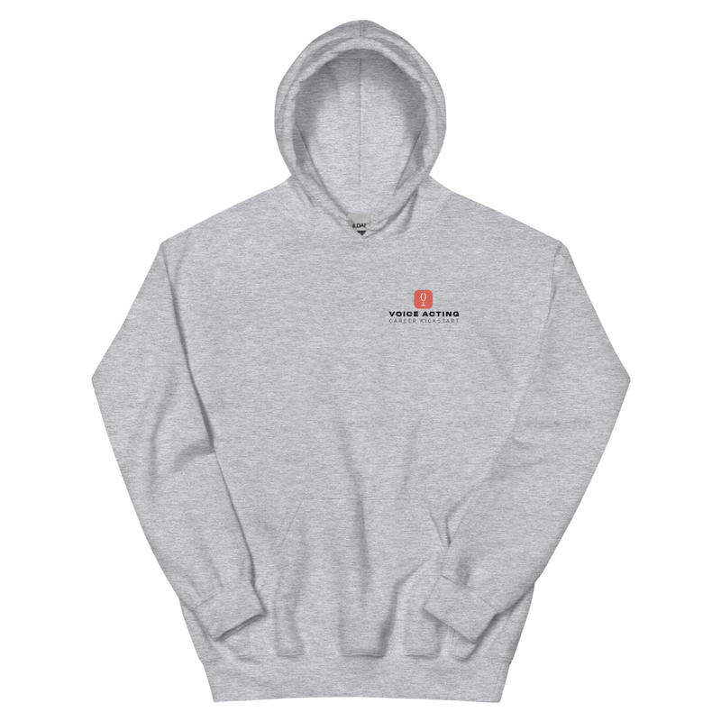 VACK Black Logo Unisex Hoodie - Small Logo – S, Sport Grey