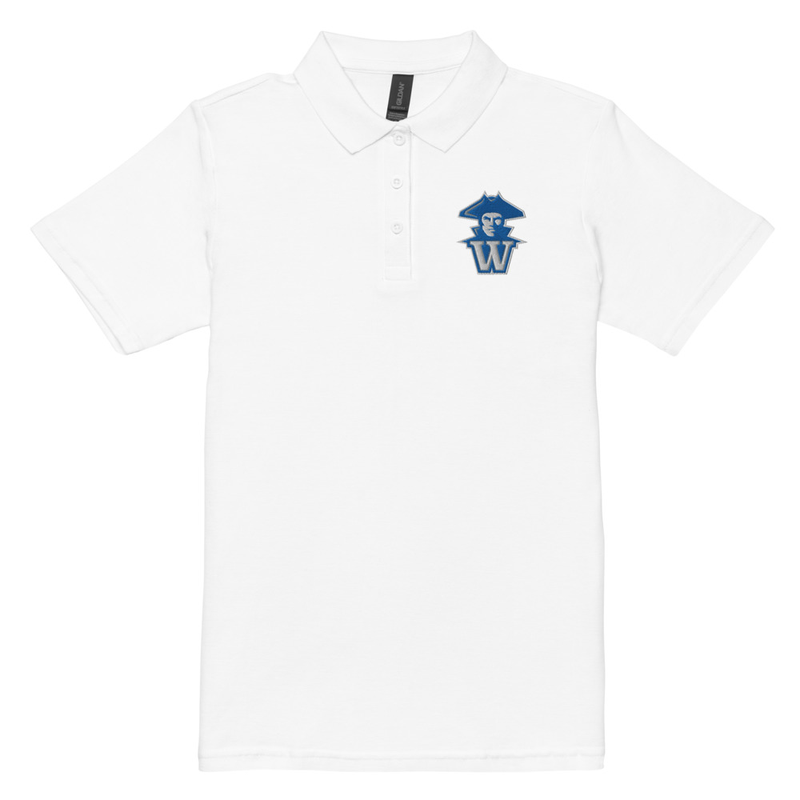 Blue Raider Women’s pique polo shirt – S, White