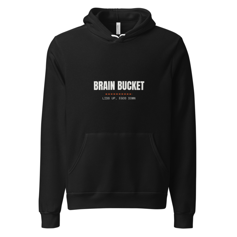 BRAIN BUCKET Hoodie mockup