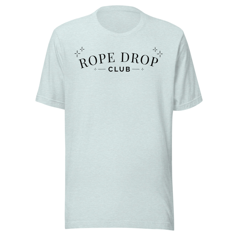 Rope Drop Club Tee – M, Heather Prism Ice Blue