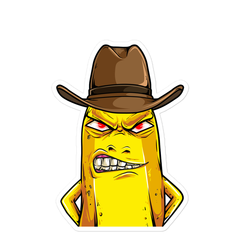 Banana Cowboy Sticker