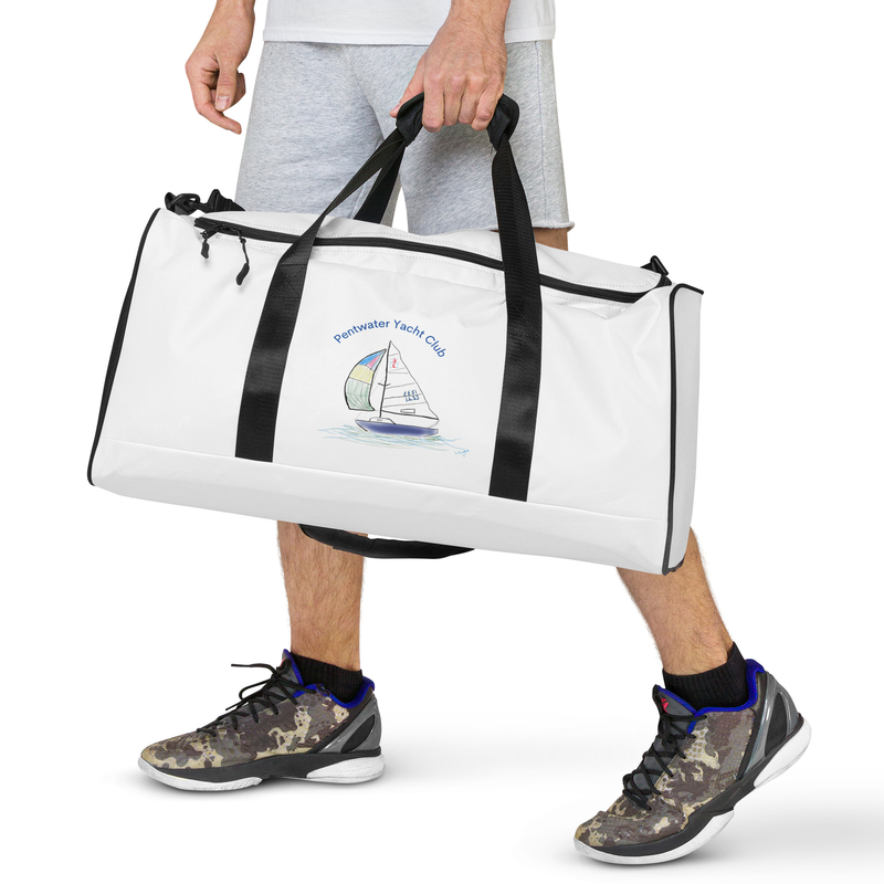 Clear Sailing in Pentwater  Duffle Bag