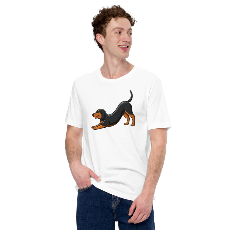 Downward Dog Dachshund Yoga Tee - Unisex